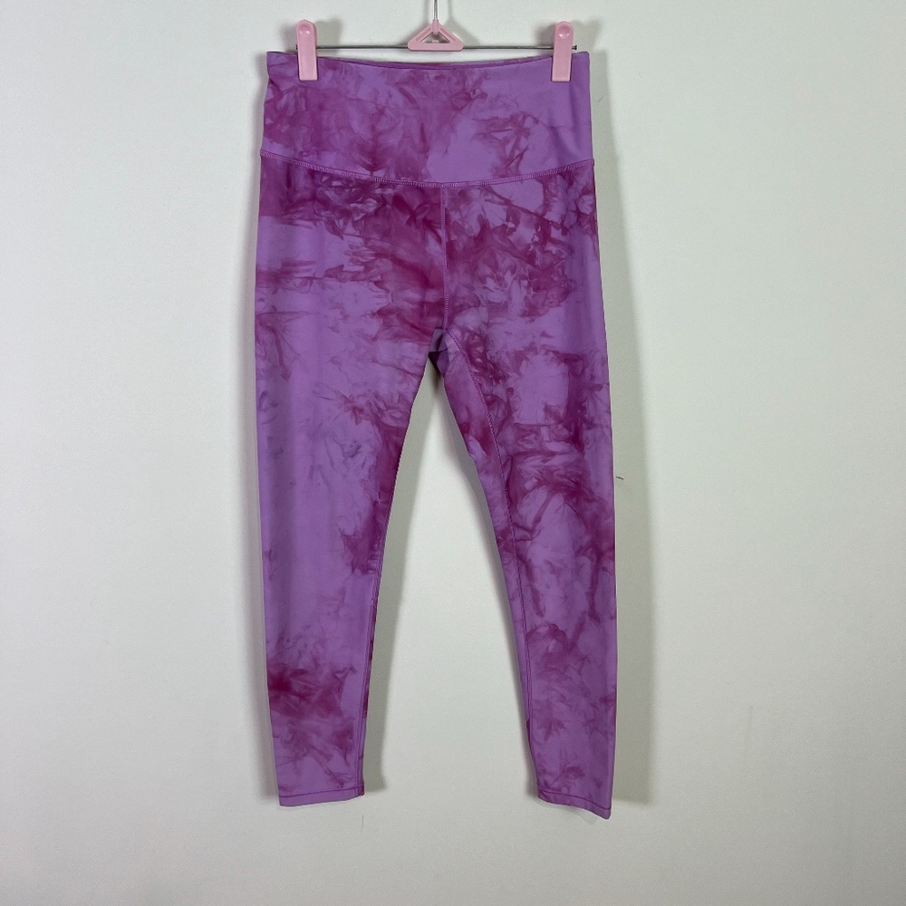 CALIA Women Energize Collection Lilac Field Tie Dye High Rise 7/8 Leggings Med